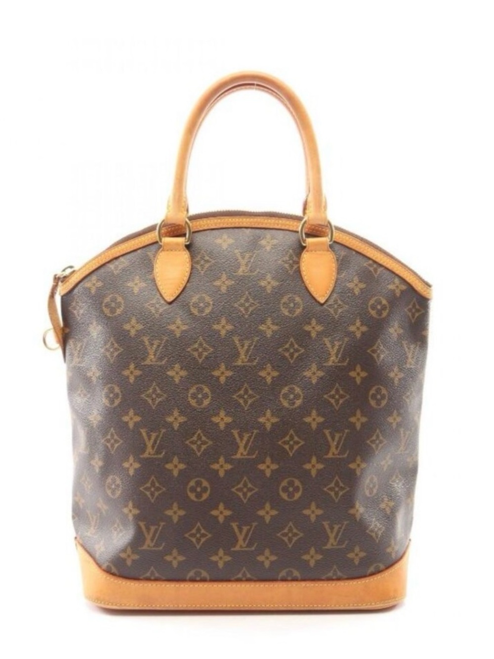 Louis Vuitton Monogram Canvas Satchel with Tan Vachetta Trim
